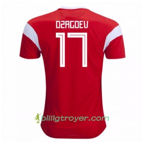 Billige Fotballdrakter Russland Dzagoev 17 VM 2018 Hjemmedraktsett